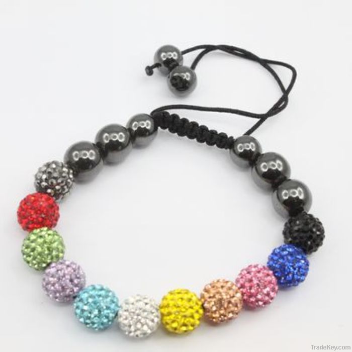 colourful Shamballa Bracelet