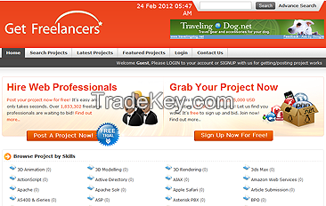 Freelancer Software, online freelancer clone site