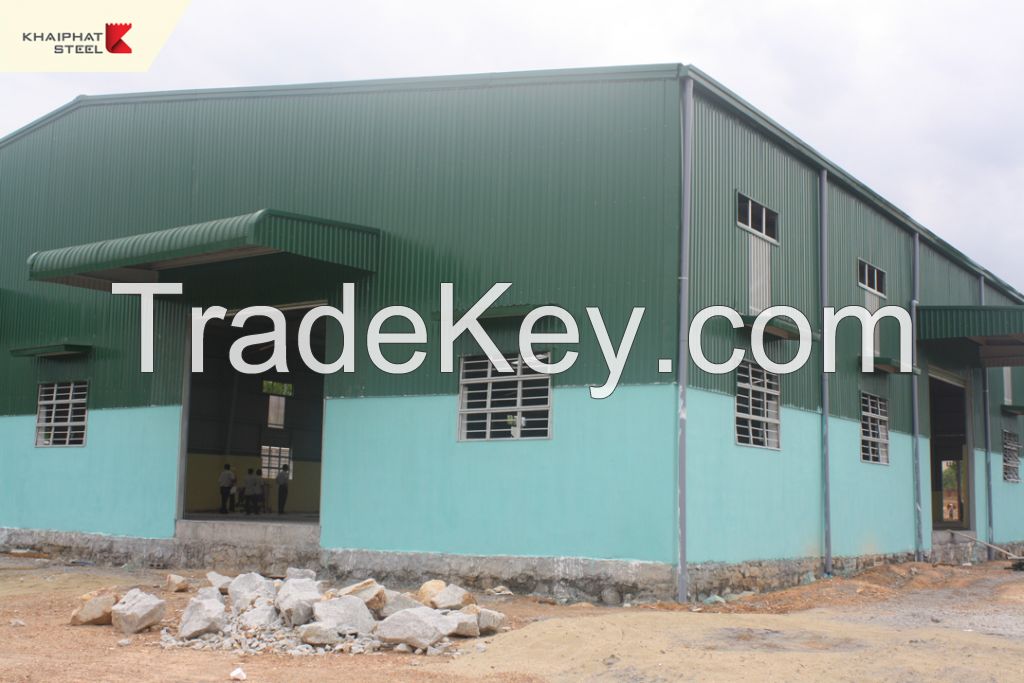 Pre-engineered steel building, steel warehouse