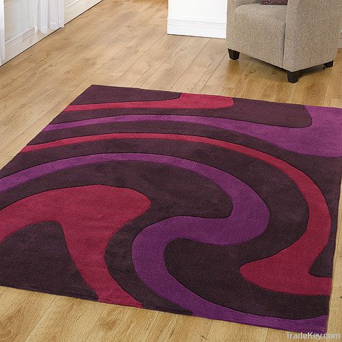 contemperary acrylic rug hand tufted