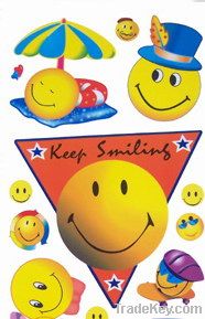 Fuwa sticker, self-adhesive sticker , window sticker