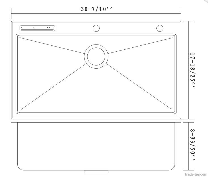 2012Aipule new stainless steel kitchen sink