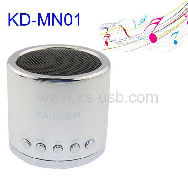 KD-MN01 Round Shape Kaidaer portable Speaker support TF Card