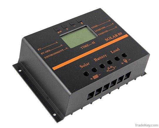 60A 80A 12V/24V Intelligent Solar Controller, solar charge controller