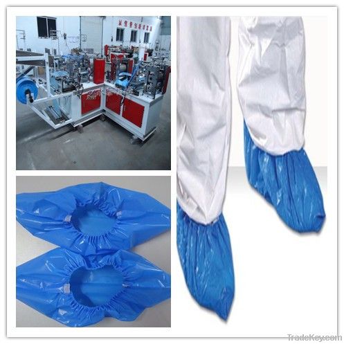 disposable plastic shoe cover making machine