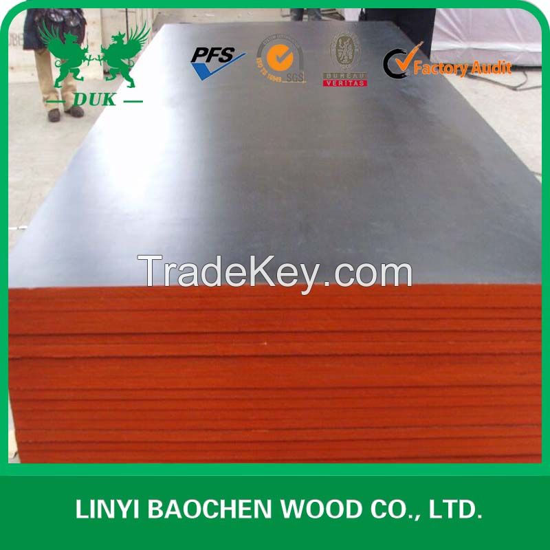 Exterior Grade 18mm film faced plywood for construction