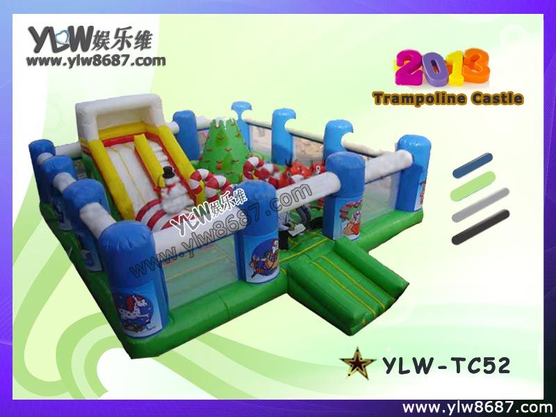 inflatable jumping trampoline, children inflatable bouncer, inflatable jumping bed