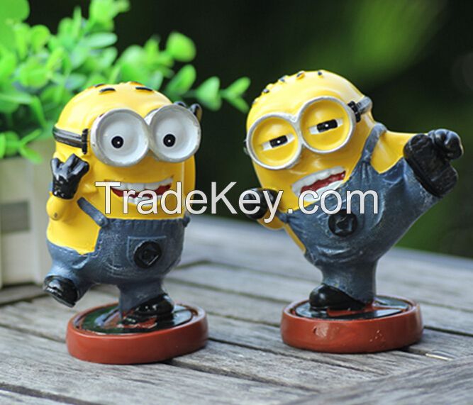 Home decoration children toy Despicable Me minions resin craft 