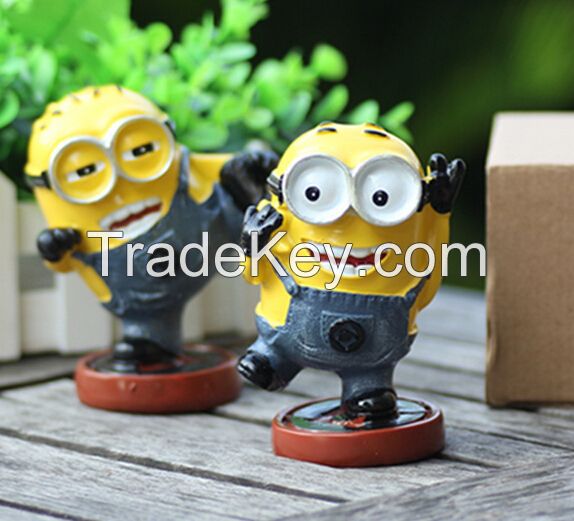 Home decoration children toy Despicable Me minions resin craft 