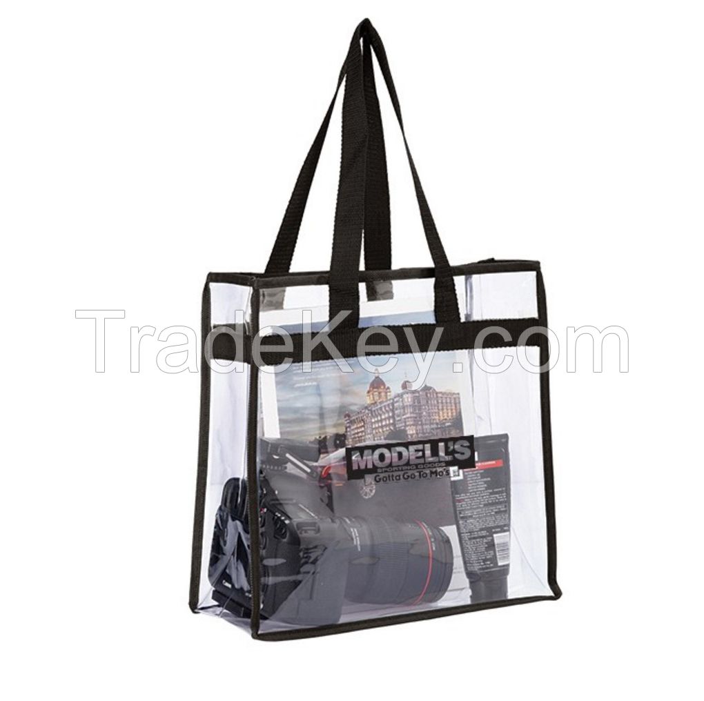 12x12x6inch Stadium Bag Clear PVC Tote Bag