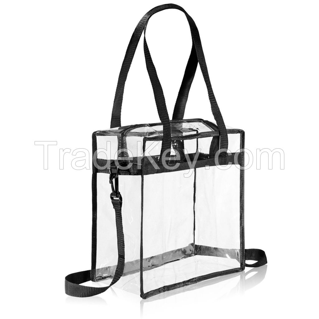 12x12x6inch Stadium Bag Clear PVC Tote Bag