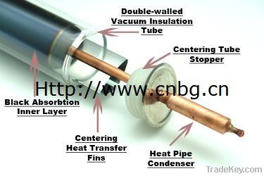 heat pipe for solar water heater