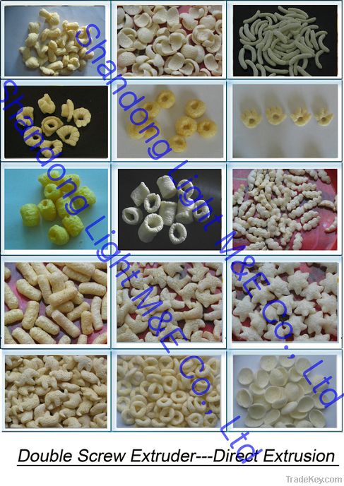 Puffed Core Filling and Inflating Snacks Processing Line
