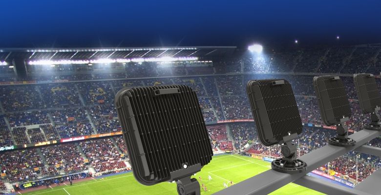 high power 600w 2018 new floodlight high lumen 57000lm ip67 led high mast lamp for sport court stadium