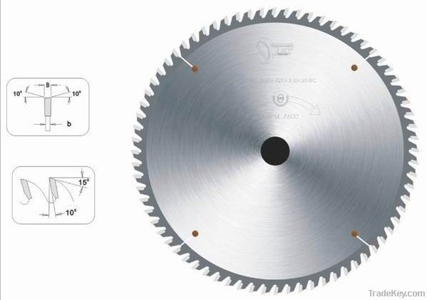 Laminated cutting saw blade