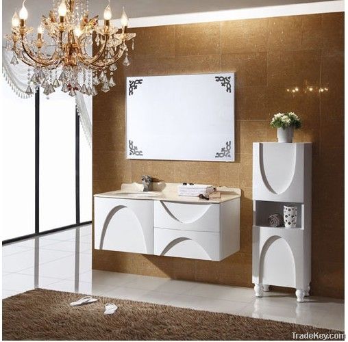 Solid wood commercial bathroom vanity, bathroom cabinet, bathroom set