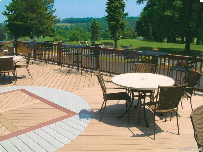 outdoor WPC decking/wood plastic composite flooring (durable, economic,