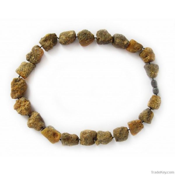 Raw amber necklace