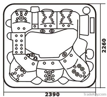 2012 new design outdoor spa manufacture