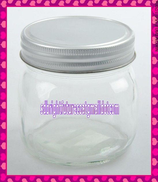 clear glass manson jars with screw tin lid