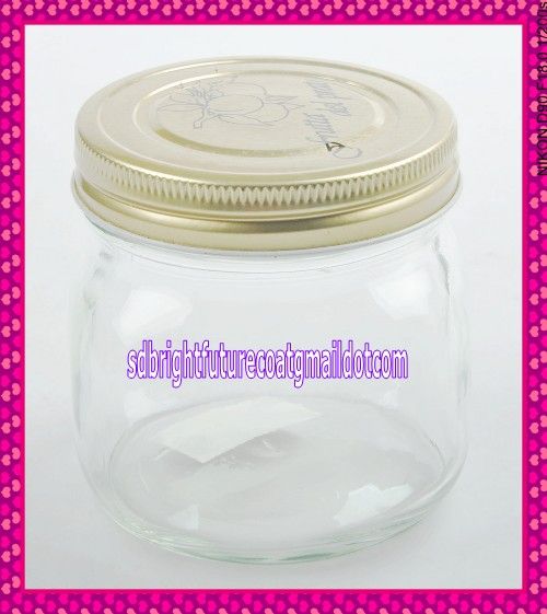 clear glass manson jars with screw tin lid