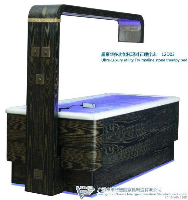 ultra-luxury tourmaline stone therapeutic massage beauty bed