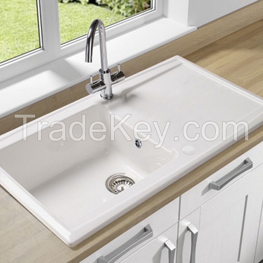 Contemporary Flushing Bathroom sinks - White and 2021 latest sinks