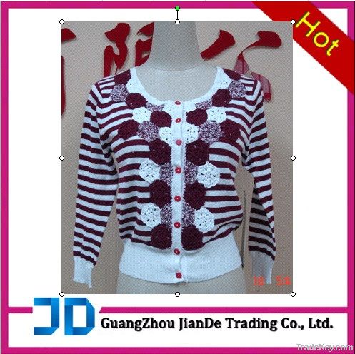 Fashion ladies' cardigan sweater