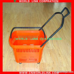 single handle shopping basket