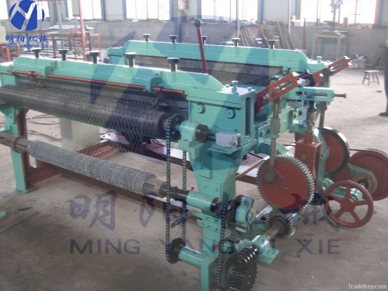 hexagonal wire mesh machine