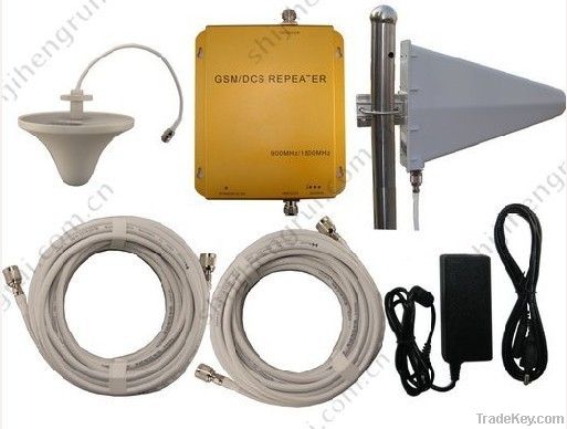 GSM and DCS 900Mhz 1800Mhz dual band mobile phones signal repeaters