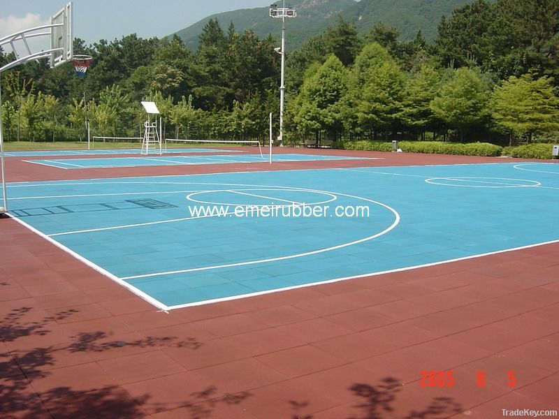 Playground rubber floor: