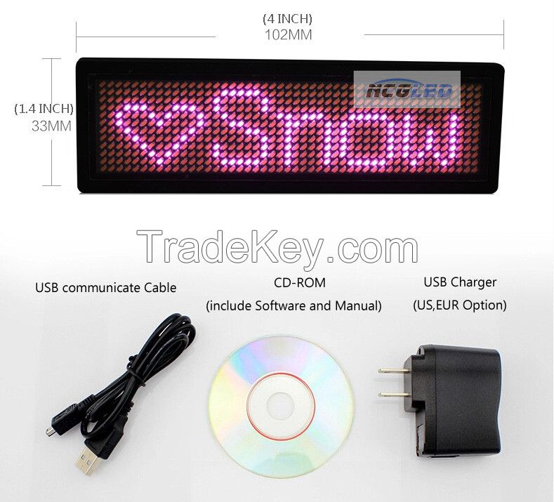 (Direct Manufacturer) 2012New led scrolling message boad, led name card