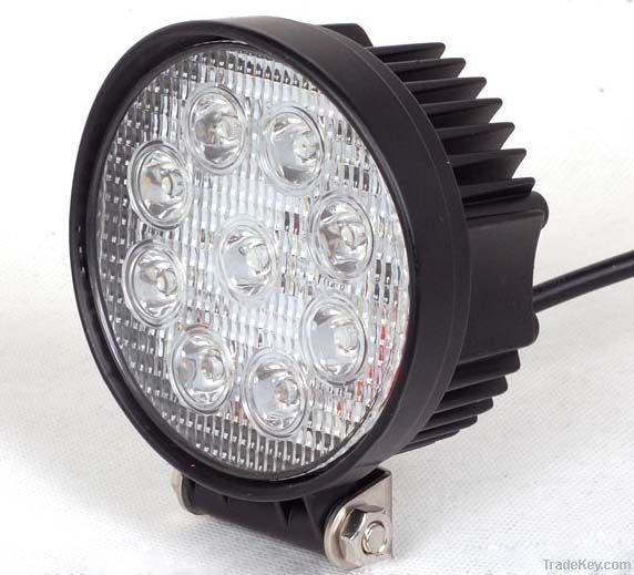 27W Round LED Work Light Off Road Off-road Vehicle Light