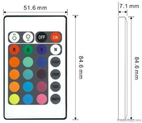 Aluminum28-keys RF RGB LED controller