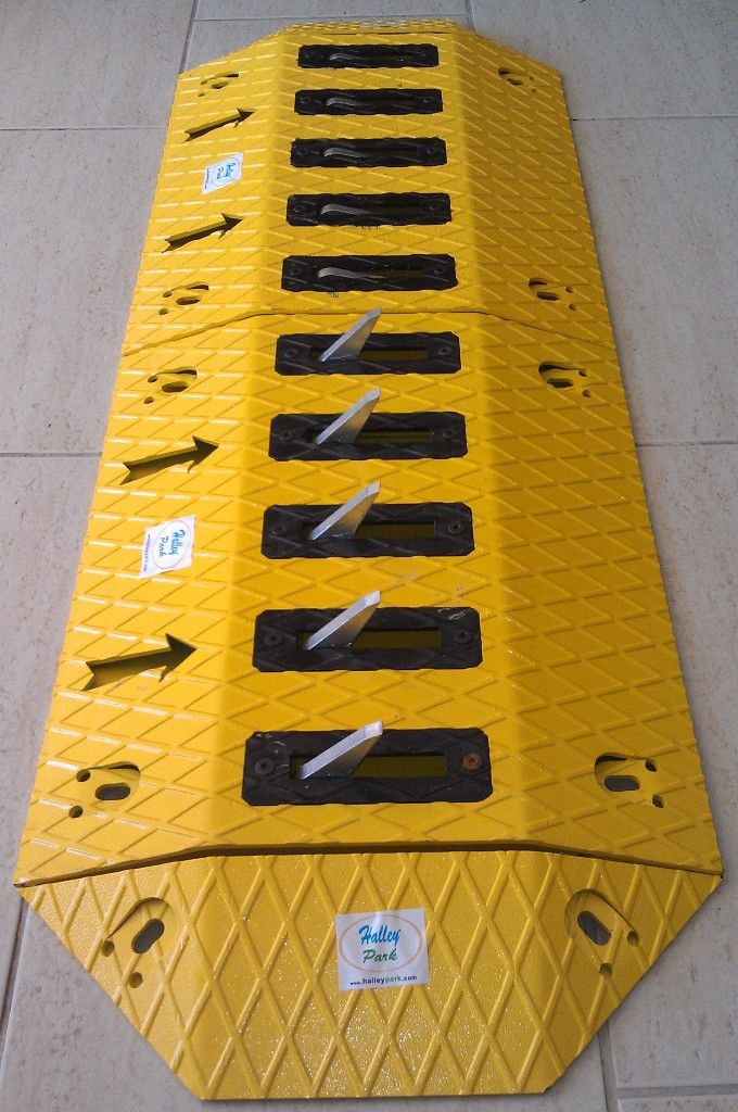 Surface Mount Traffic Spike Barrier System - Tyre Killer - Tire Killer 