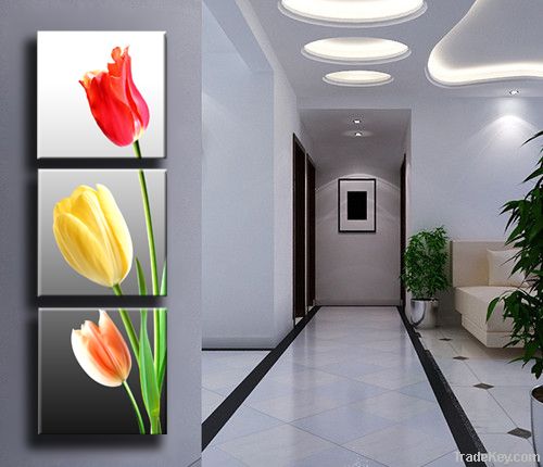 flower canvas prints 3panels