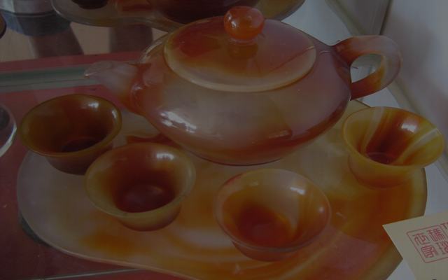 agate tea set