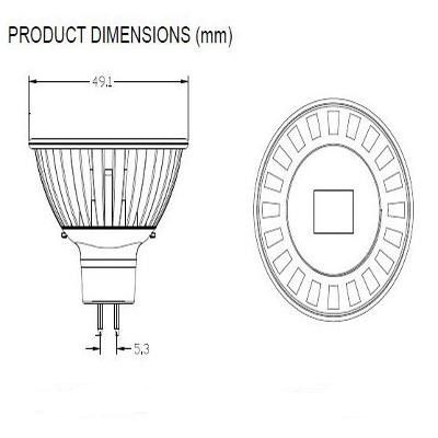 4W MR16 SHARP Light LED Spot Lamp