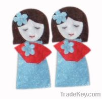 Felt hair clips