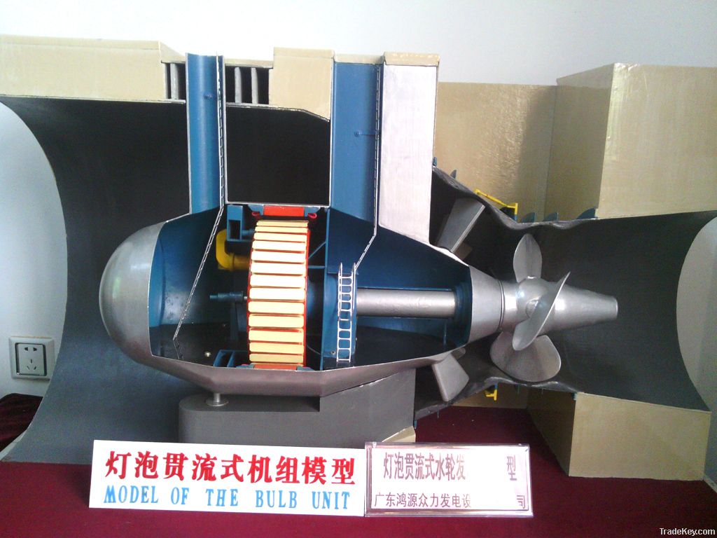 Bulb  turbine generator unit