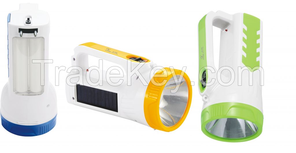 JA-1950 solar led flashlight with tubes side light