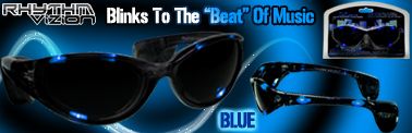 Rhythm Vizion Sound Activated Sunglasses