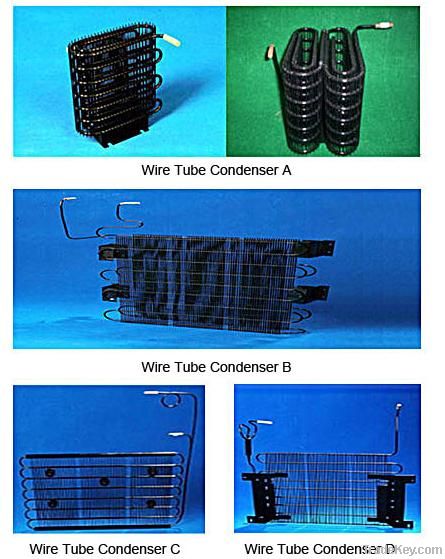 Wire on tube evaporator