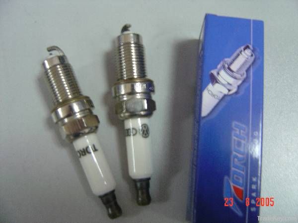 Double platinum spark plug