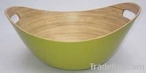 Oval Bamboo Salad Bowl