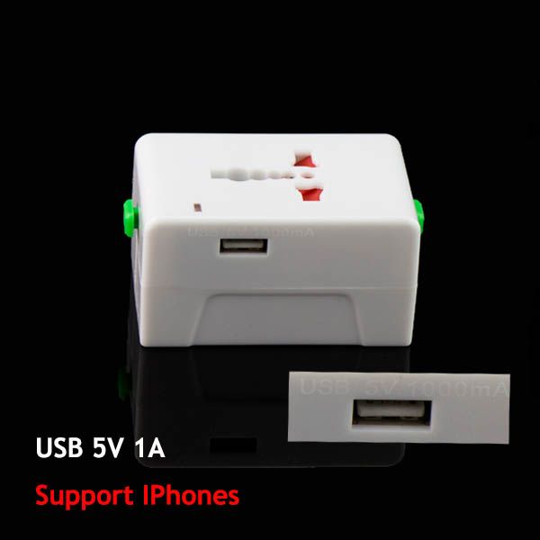 universal multi plug sockets with USB 5V 1A