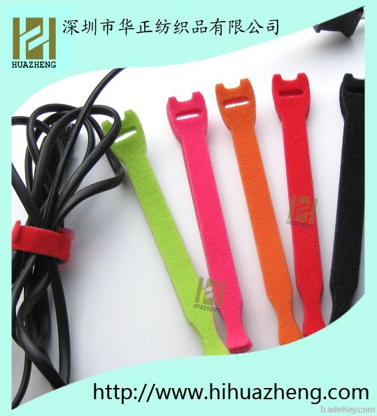 Colorful back to back velcro cable ties