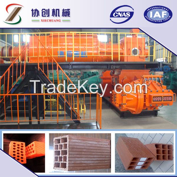 Red clay brick machine