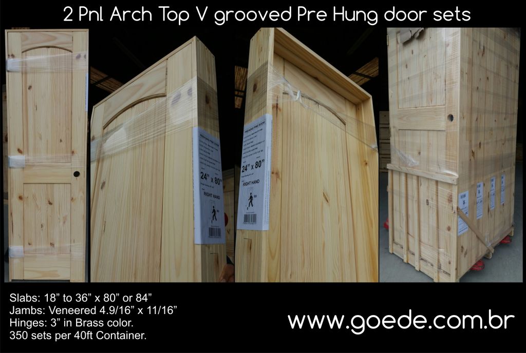 Pre hung doors, Door sets, Pine doors, Knotty and clear Pine doors and pre hung doors